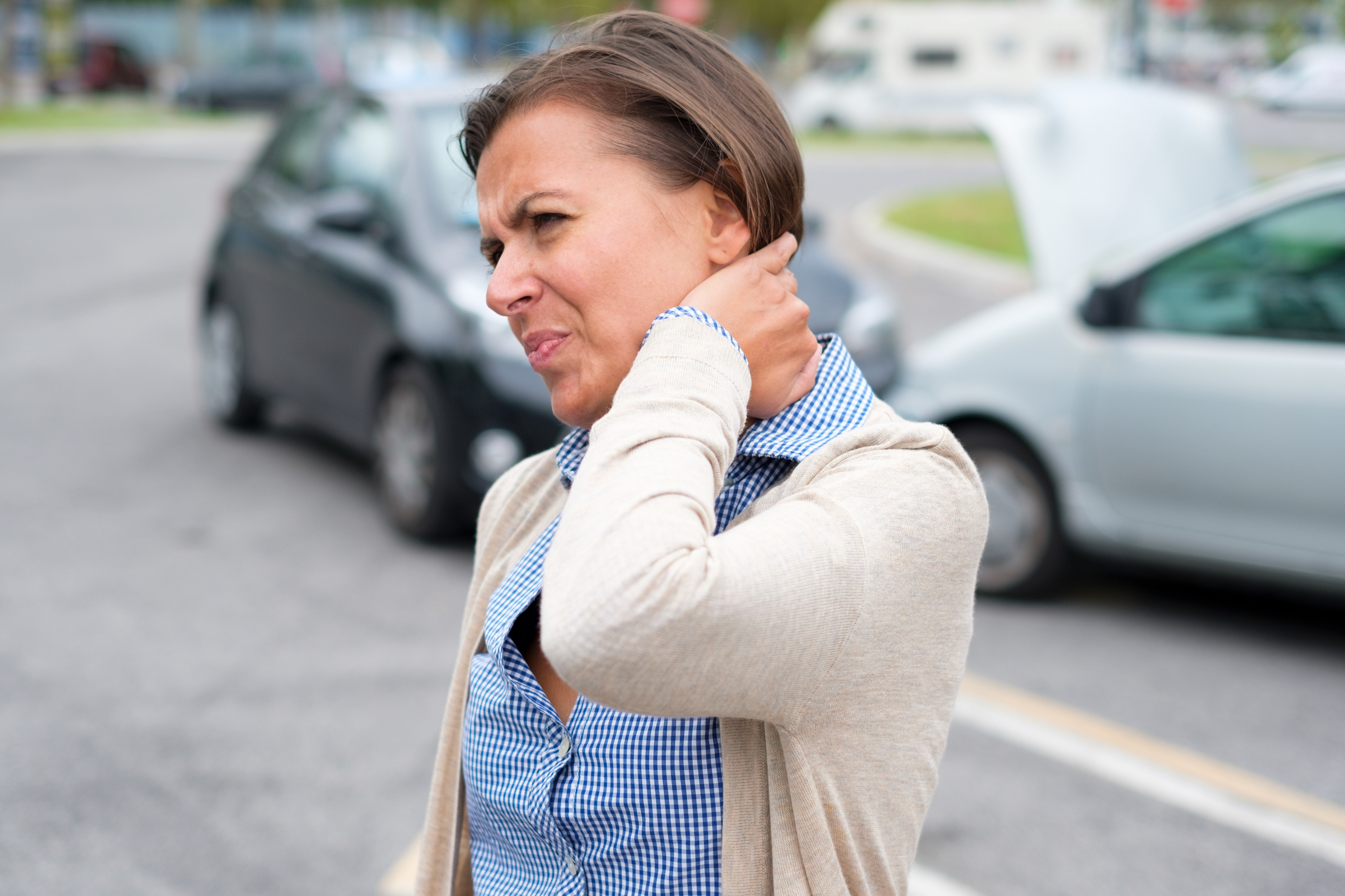 Woman with Auto Injury